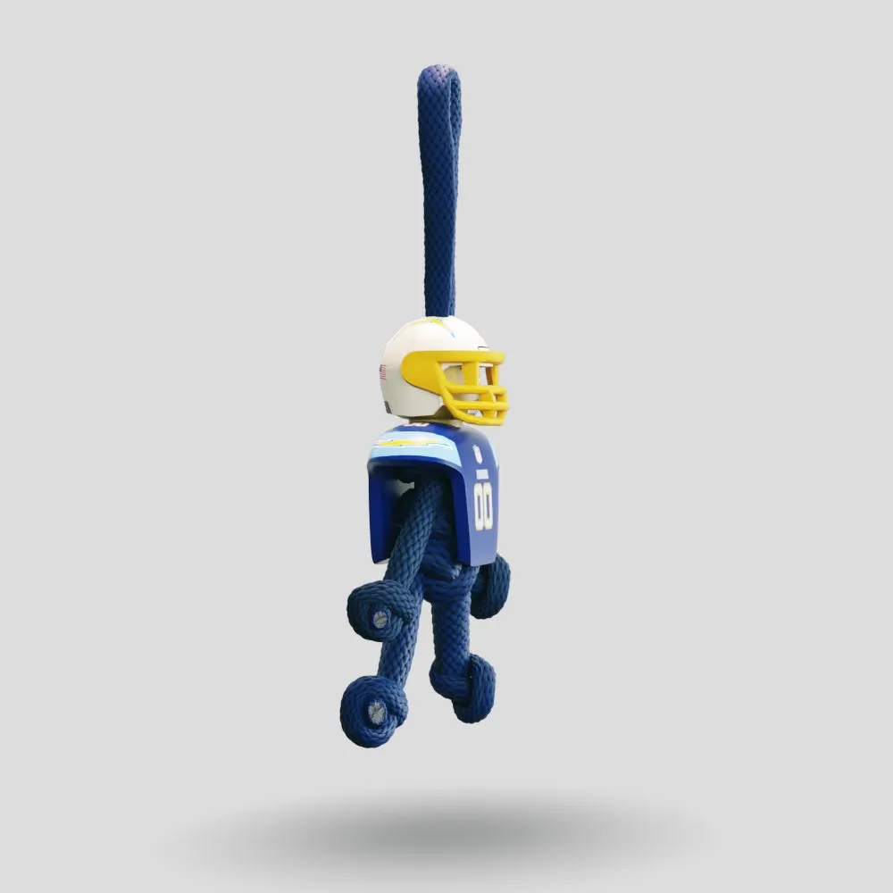 LA Chargers Paracord Buddy Keychain