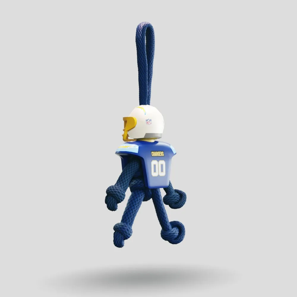 LA Chargers Paracord Buddy Keychain