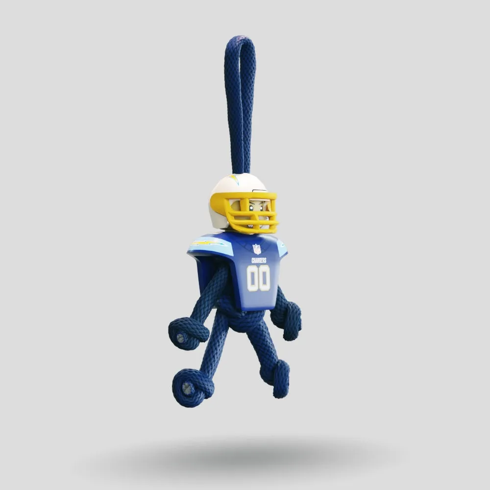 LA Chargers Paracord Buddy Keychain