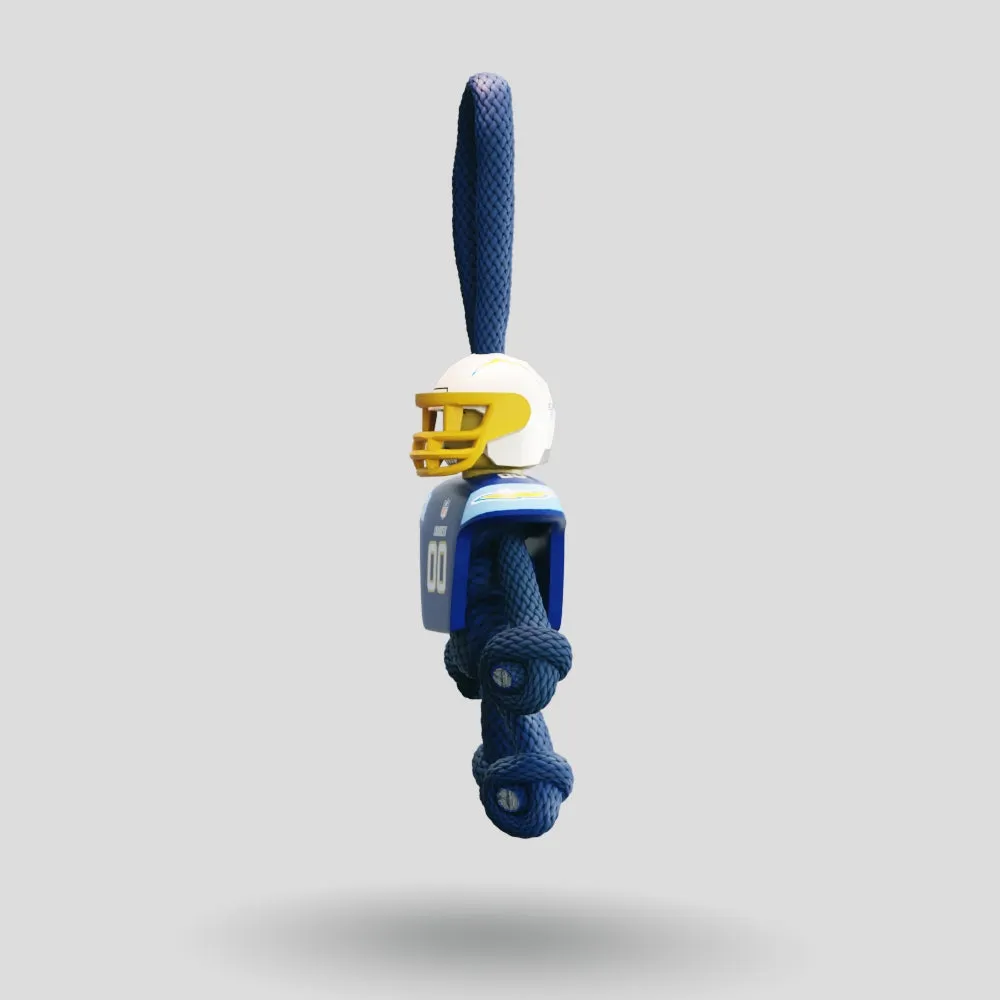 LA Chargers Paracord Buddy Keychain