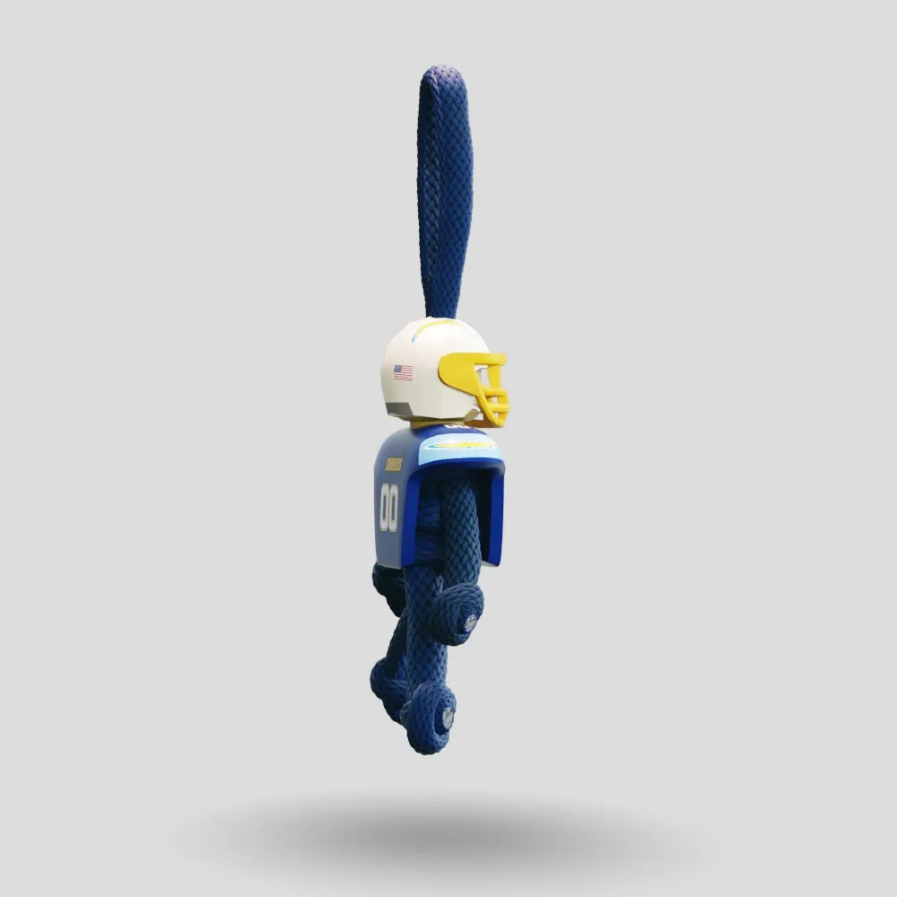 LA Chargers Paracord Buddy Keychain
