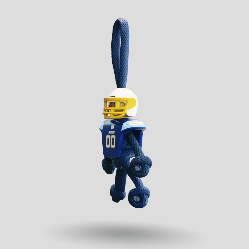 LA Chargers Paracord Buddy Keychain