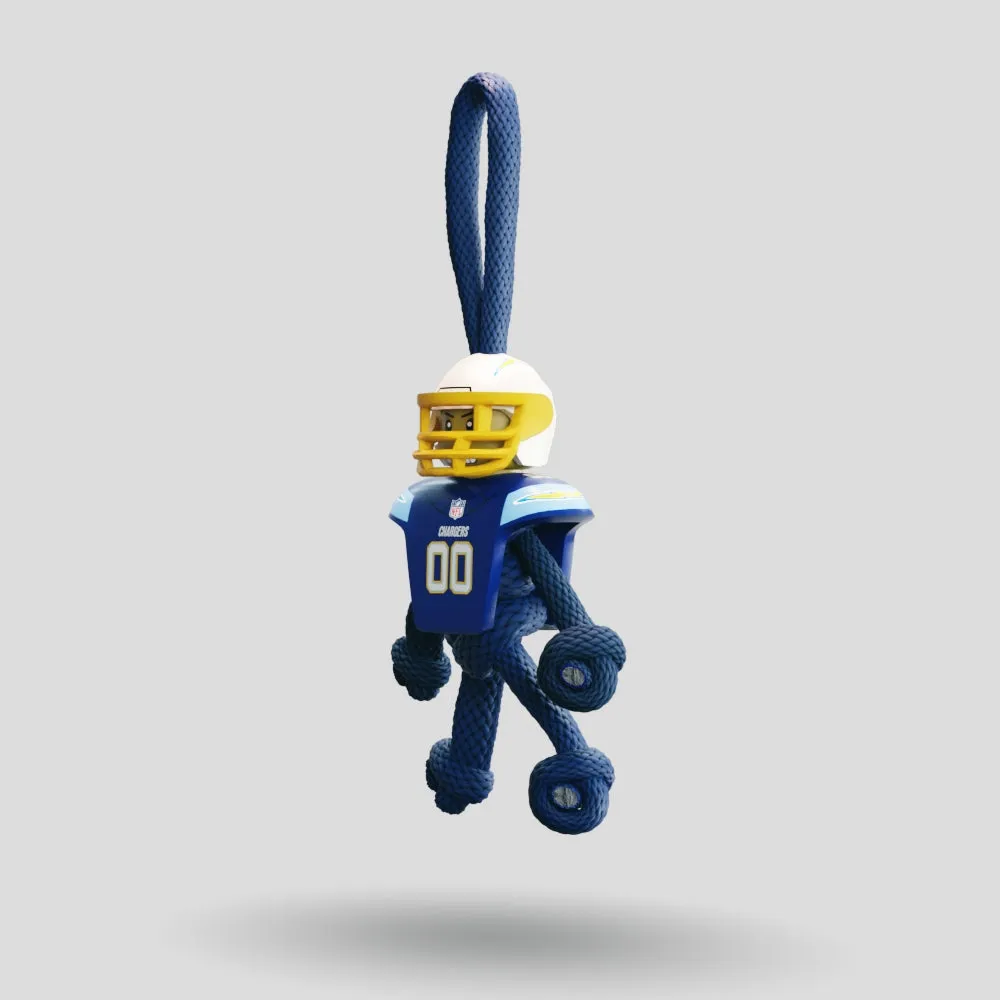 LA Chargers Paracord Buddy Keychain