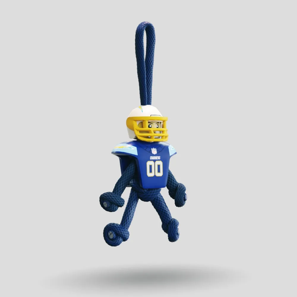 LA Chargers Paracord Buddy Keychain