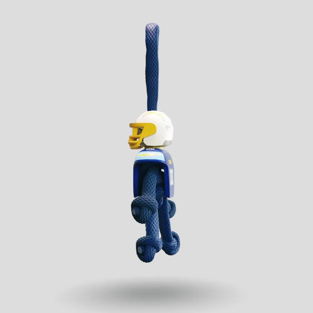 LA Chargers Paracord Buddy Keychain