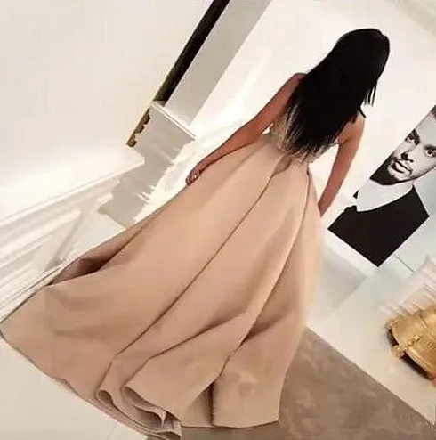 lace appliqué evening dresses long detachable skirt high neck beaded champagne evening gown