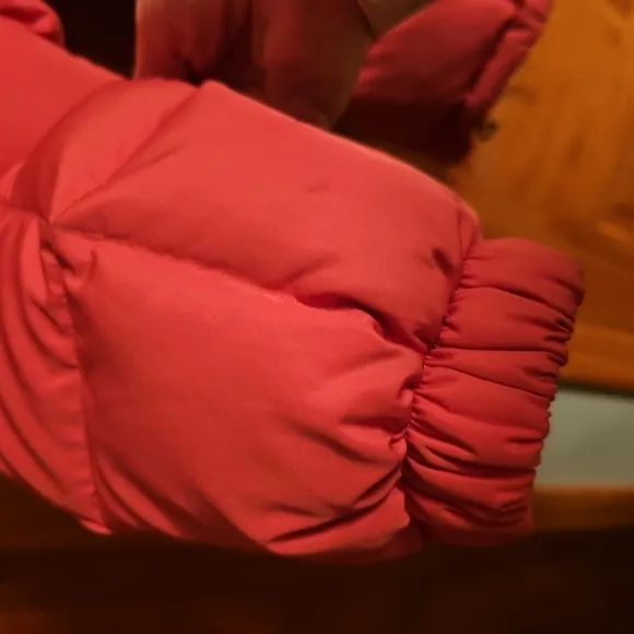 Ladies Columbia Pink Puffer Jacket Quilted Down Insulation