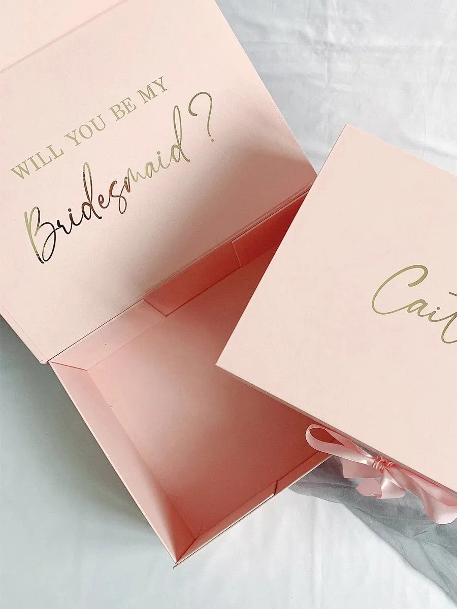 Large Personalized Luxury Gift Box - Pink