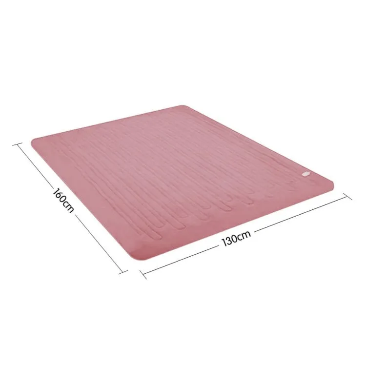 LAURA HILL HEATED ELECTRIC BLANKET THROW RUG CORAL WARM FLEECE PINK