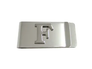 Letter F Monogram Money Clip