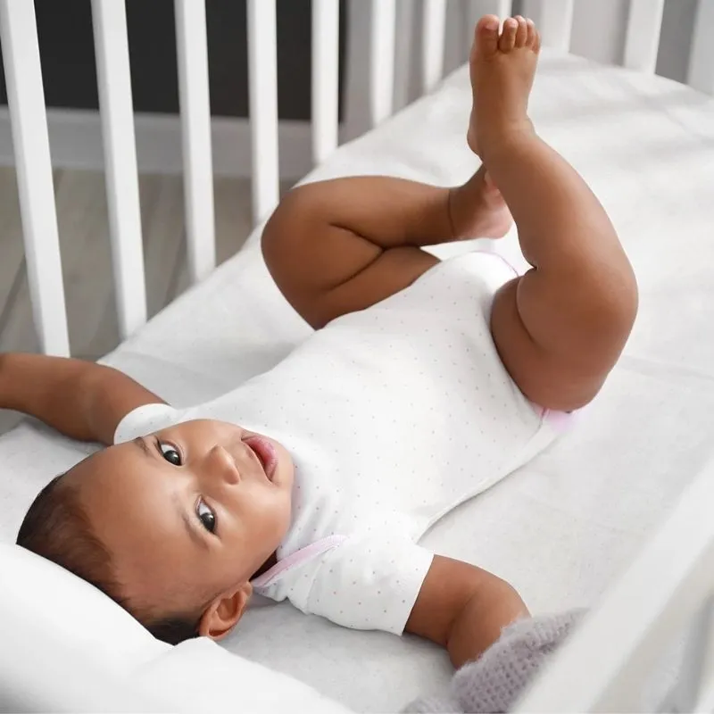 Light Waterproof Crib Sheet Cover - White