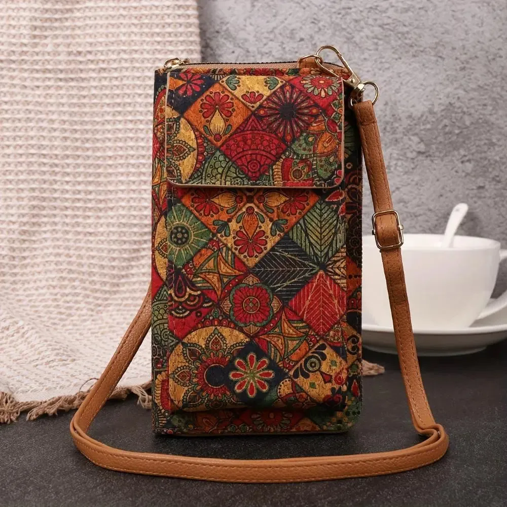 Lila Boho Floral Crossbody Wallet