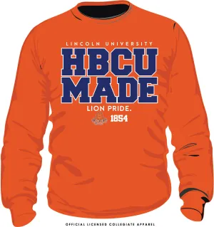 LINCOLN | HBCU  MADE Orange Unisex sweatshirt (DK)