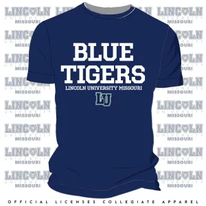 LINCOLN MO | BLUE TIGERS | Navy Unisex Tees