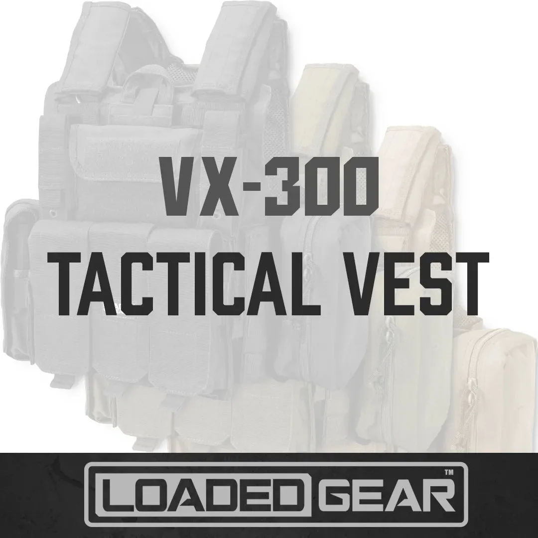 Loaded Gear VX-300 Tactical Vests | Black, OD Green, Dark Earth | BI12256, BI12286, BI12308