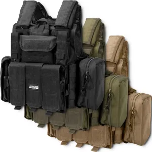 Loaded Gear VX-300 Tactical Vests | Black, OD Green, Dark Earth | BI12256, BI12286, BI12308