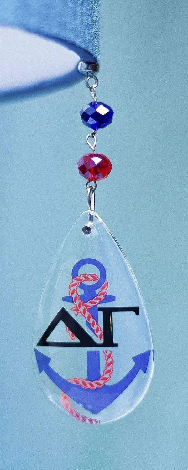 Logo Crystal - Badge- Delta Gamma (Set of 3) MAGNETIC ORNAMENT
