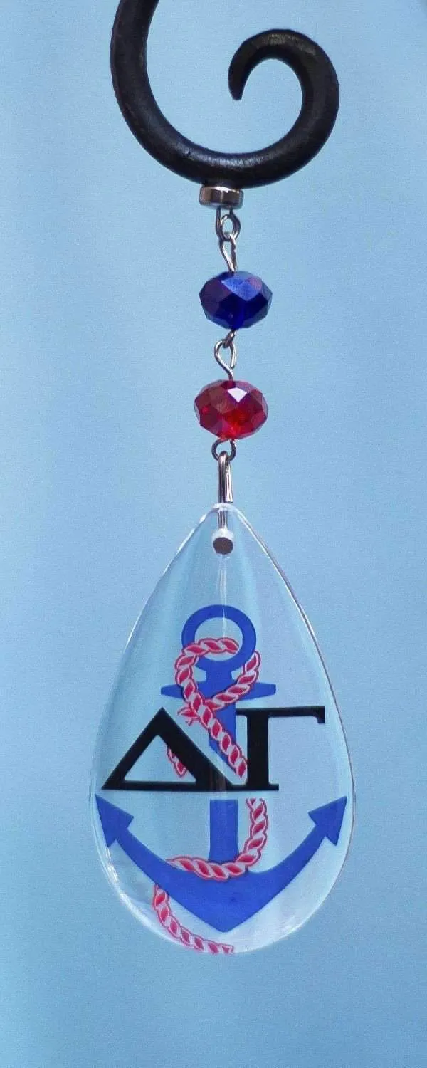 Logo Crystal - Badge- Delta Gamma (Set of 3) MAGNETIC ORNAMENT