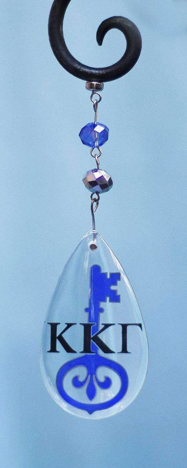 Logo Crystal - Badge - Kappa Kappa Gamma (Set of 3) MAGNETIC ORNAMENT