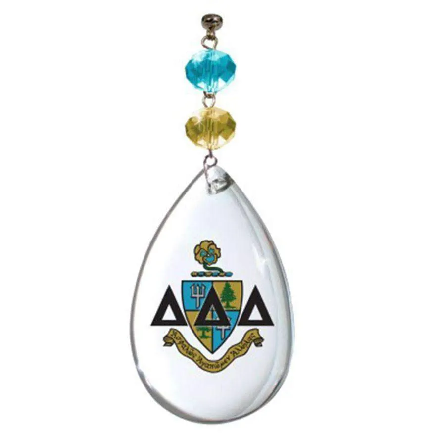 Logo Crystal - Crest- Delta Delta Delta (Set of 3) MAGNETIC ORNAMENT