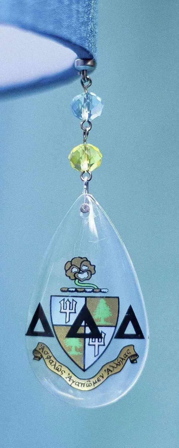 Logo Crystal - Crest- Delta Delta Delta (Set of 3) MAGNETIC ORNAMENT