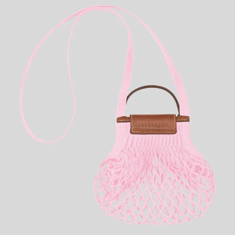 LONGCHAMP Le Pliage Filet XS Mesh Bag Pink RB-10139HVH