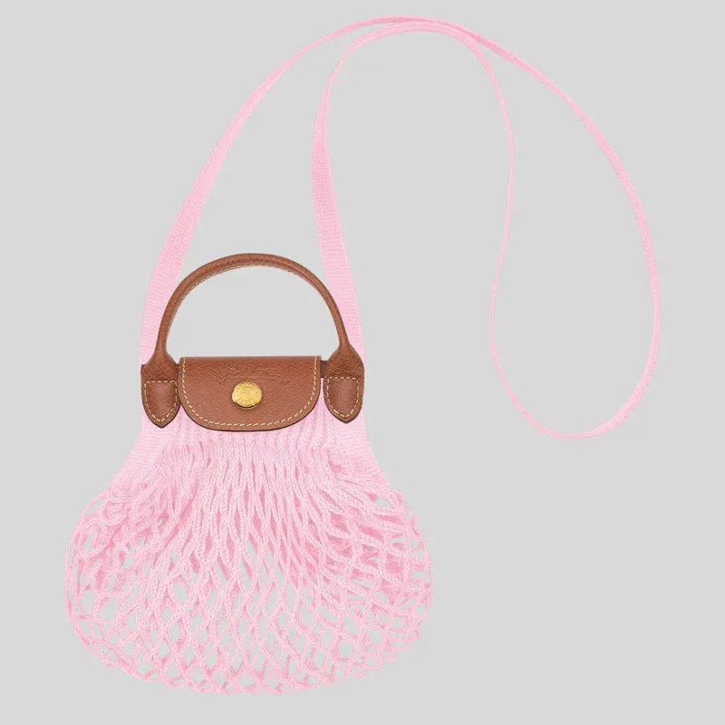 LONGCHAMP Le Pliage Filet XS Mesh Bag Pink RB-10139HVH