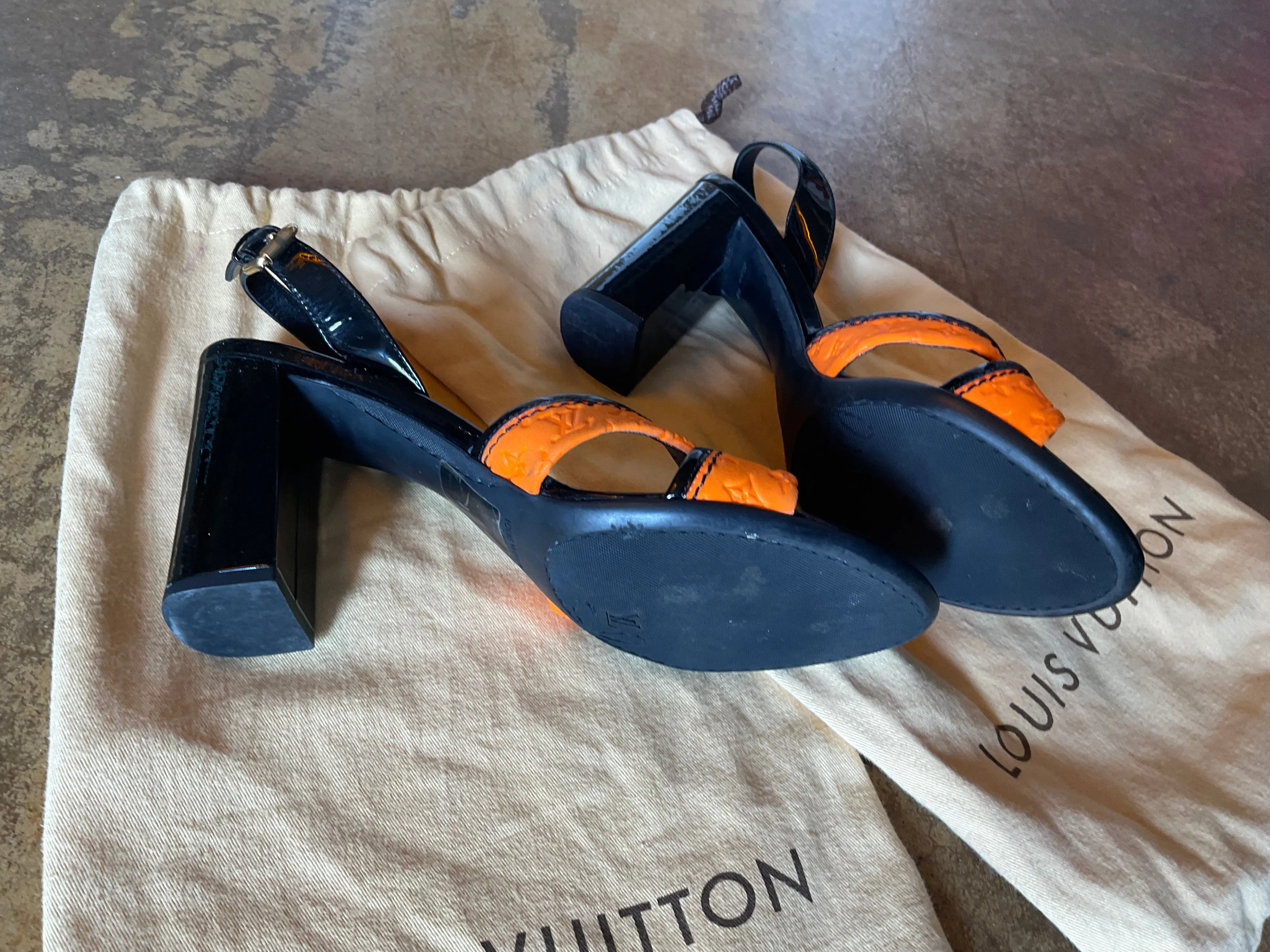 Louis Vuitton Logo Heels