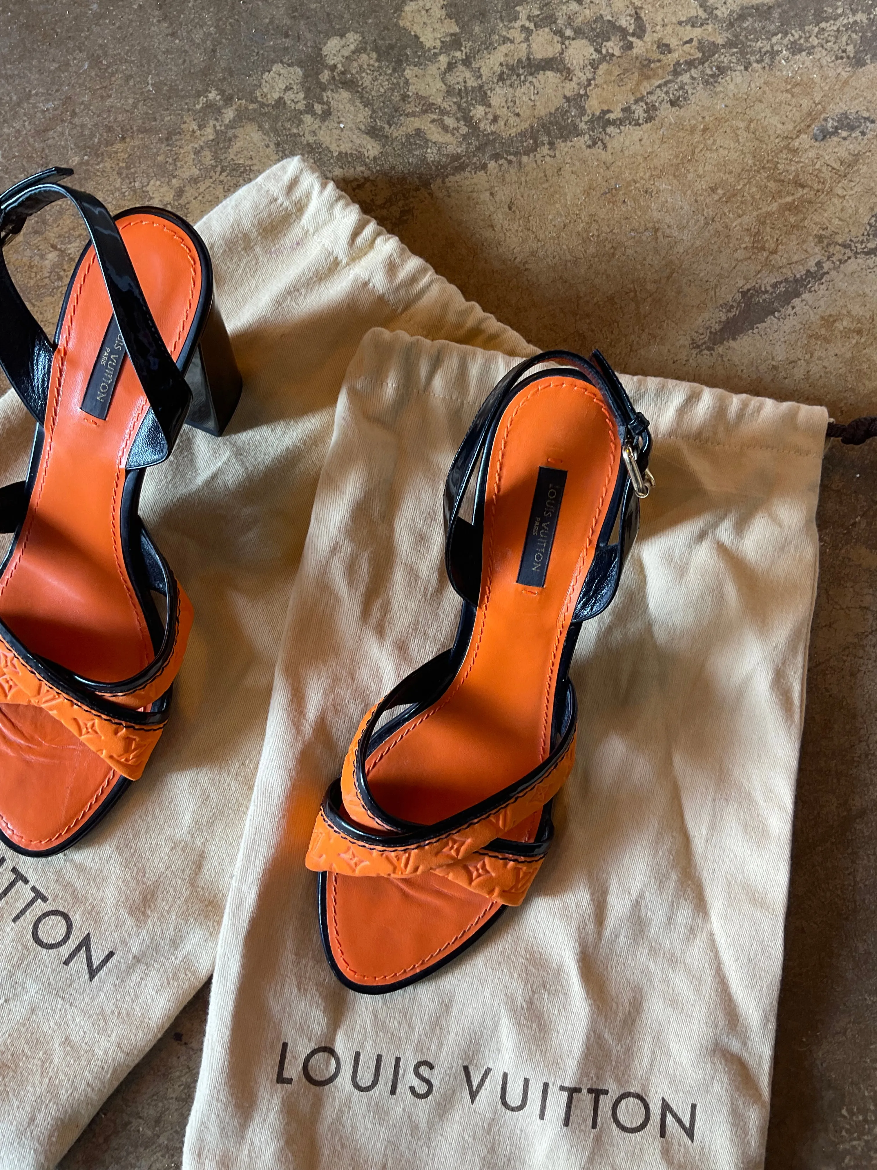Louis Vuitton Logo Heels