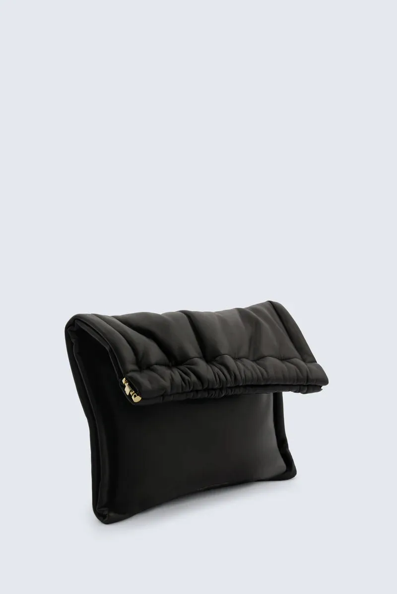 Louise Bag Small in leather in Black