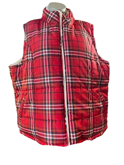 Love Ellen DeGeneres Reversible Plaid Vest