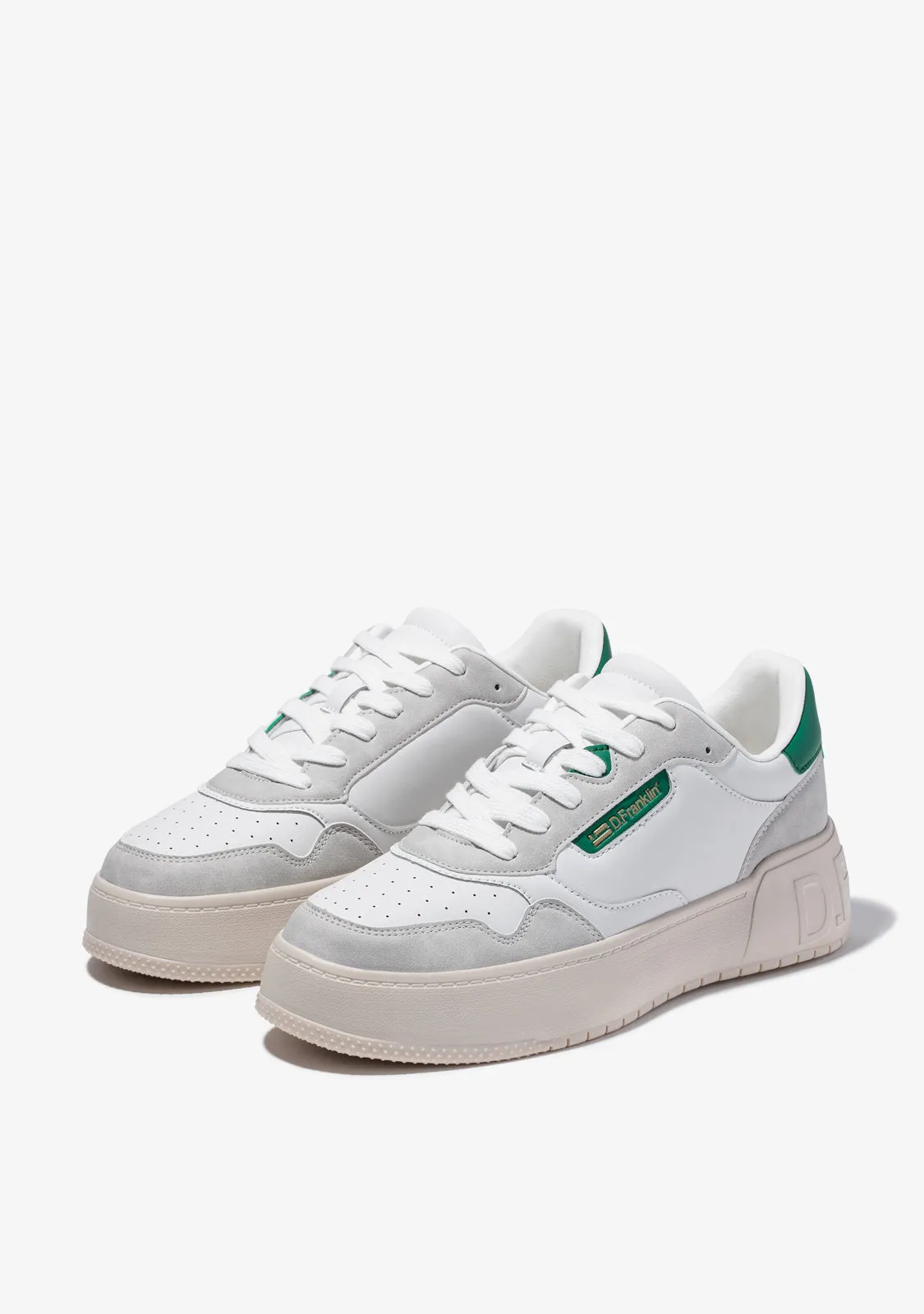 Low Court Basic White / Green
