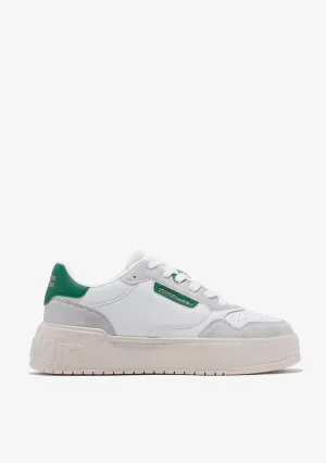 Low Court Basic White / Green