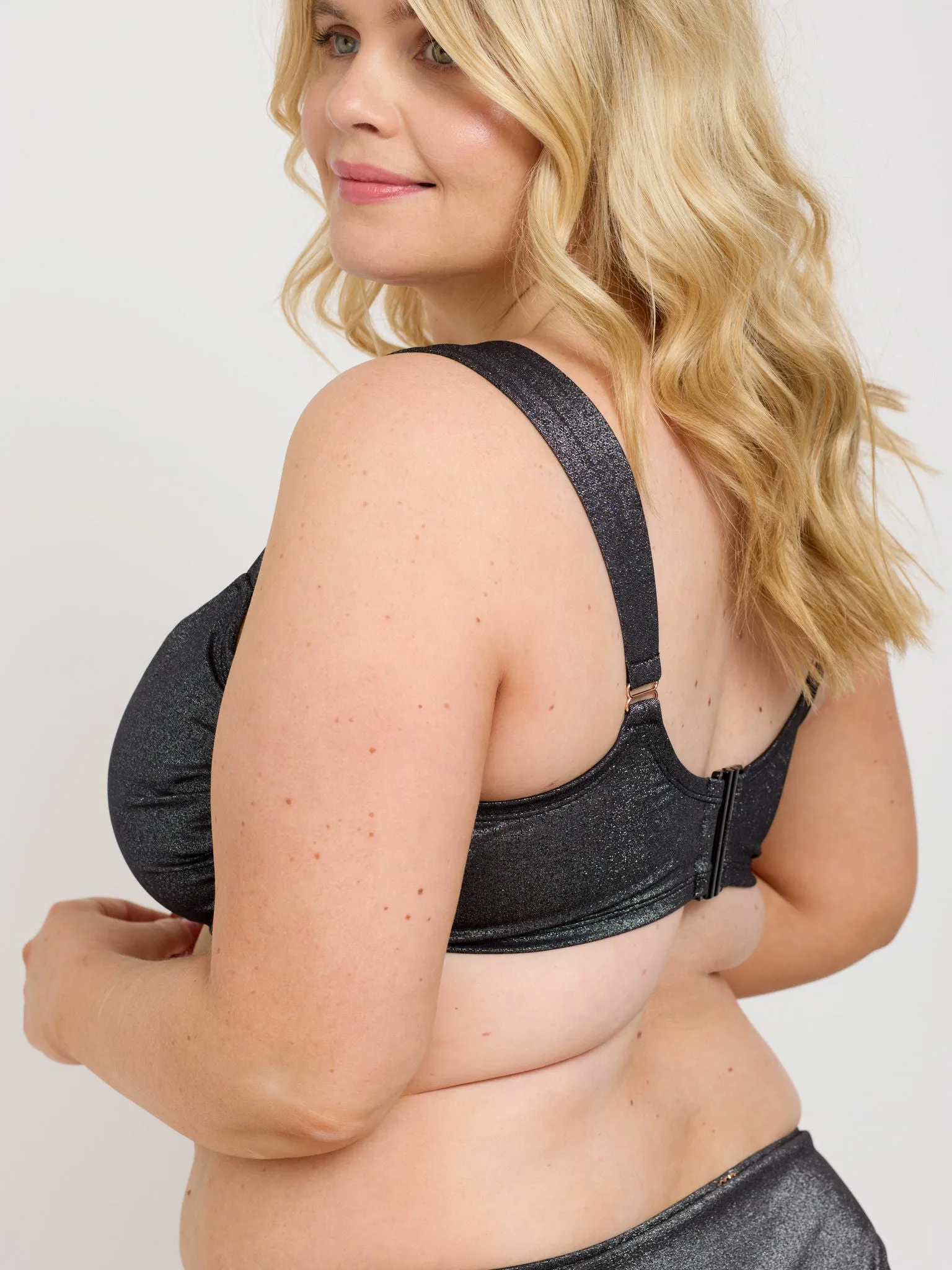 Lurex Balconette Underwired Bikini Top
