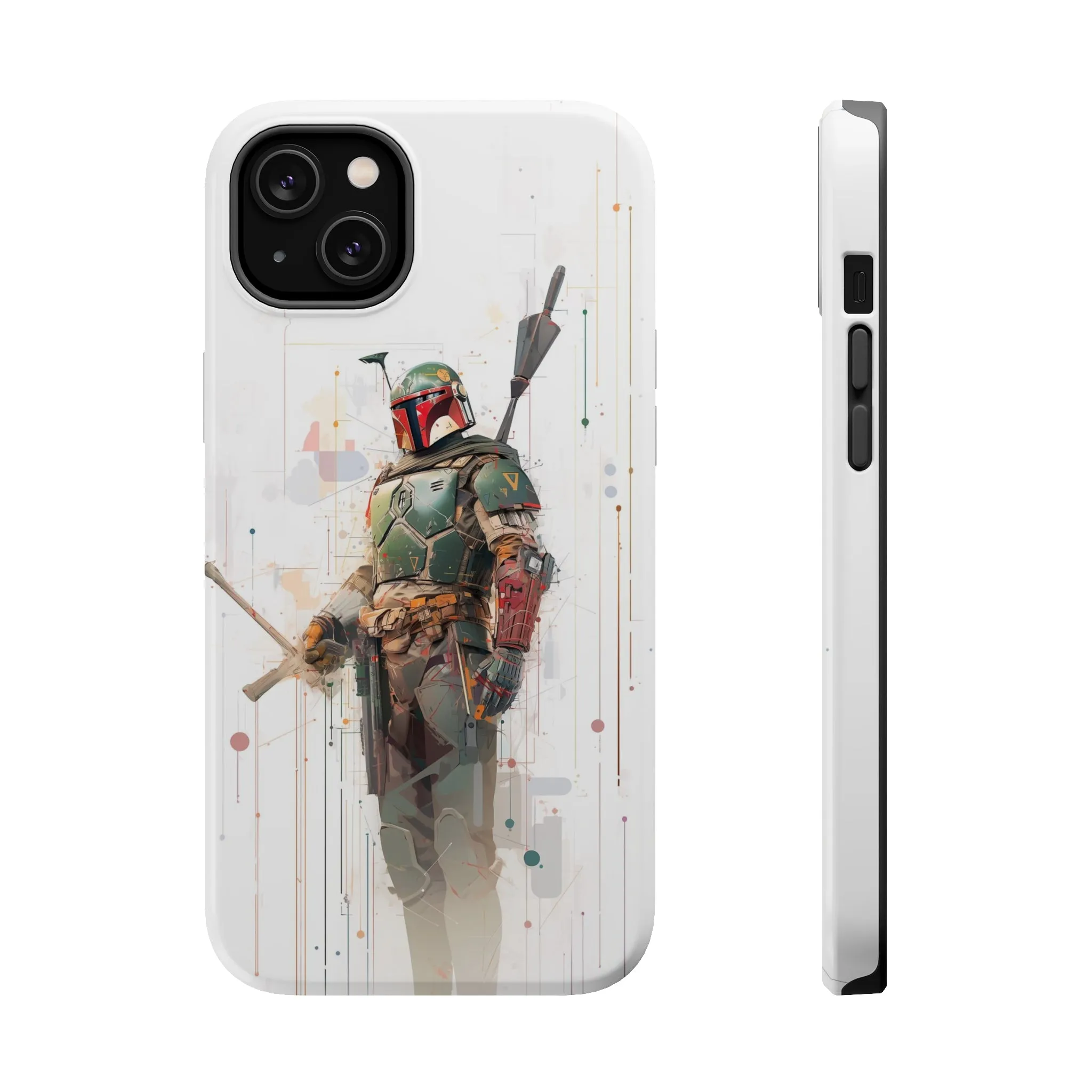 MagSafe Tough iPhone Case - Boba Fett infographic illustration