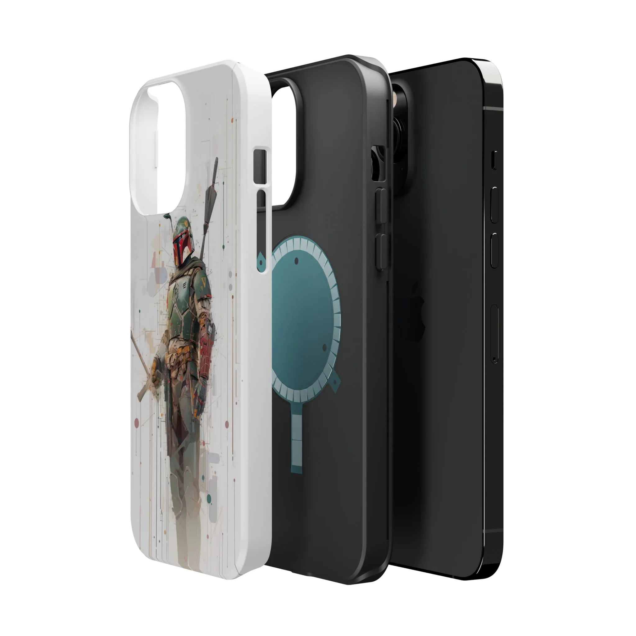 MagSafe Tough iPhone Case - Boba Fett infographic illustration