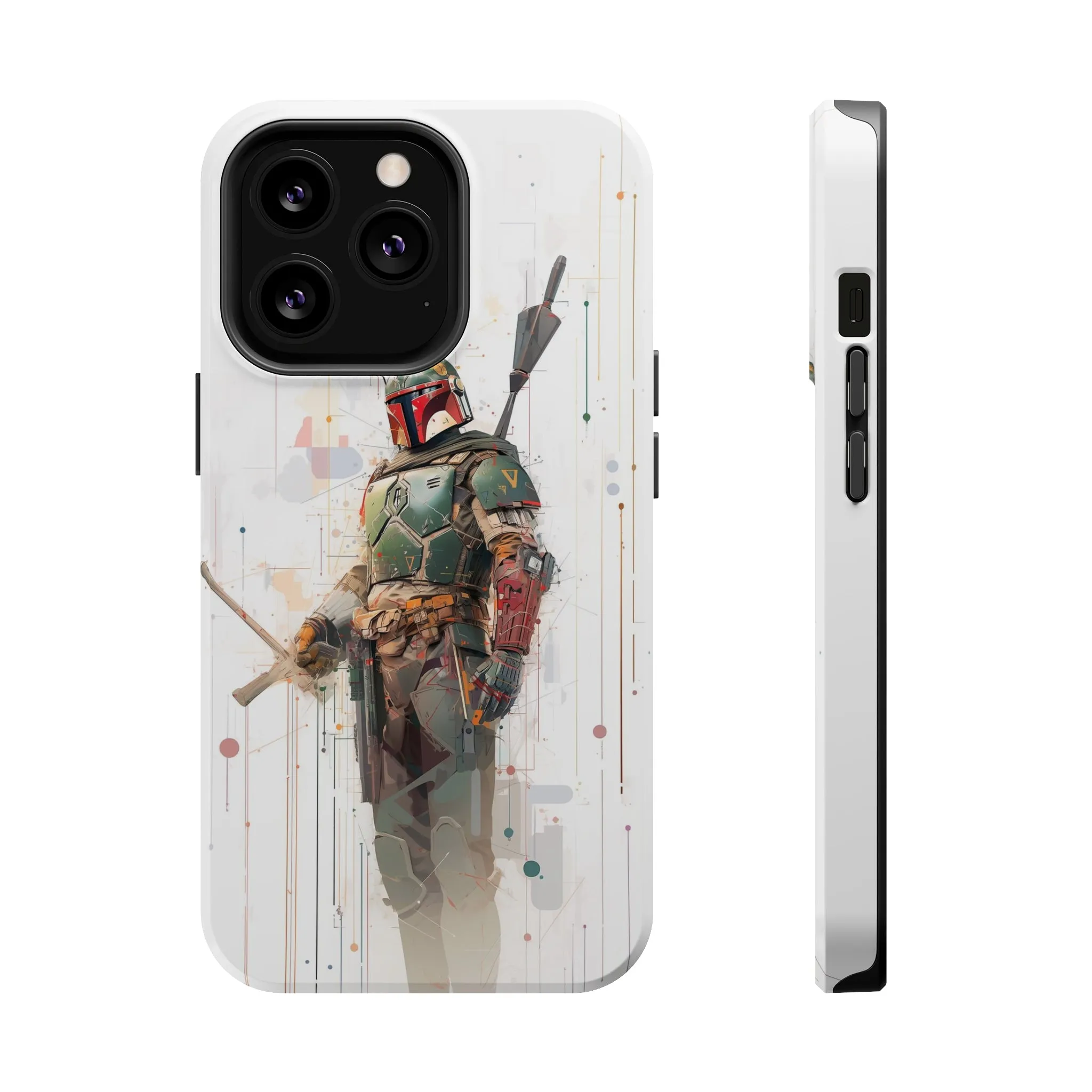 MagSafe Tough iPhone Case - Boba Fett infographic illustration