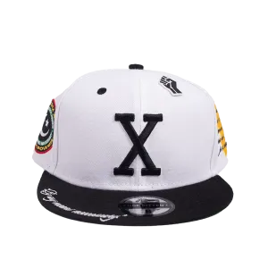 MALCOLM X WHITE FITTED HAT