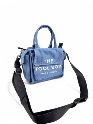 Marc Jacobs The Tool Box Bag – Light Blue Denim Edition (19*25)