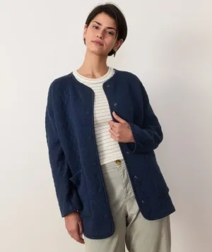 Marine Layer Corbet Quilted Liner Jacket in Indigo Heather