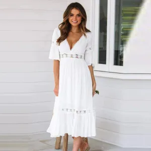 Maris | Lace-Trim Dress