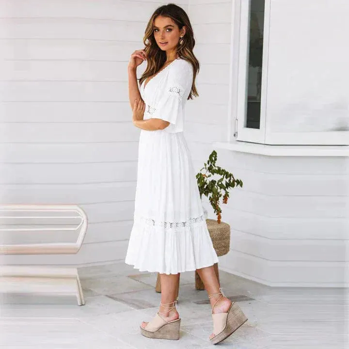 Maris | Lace-Trim Dress