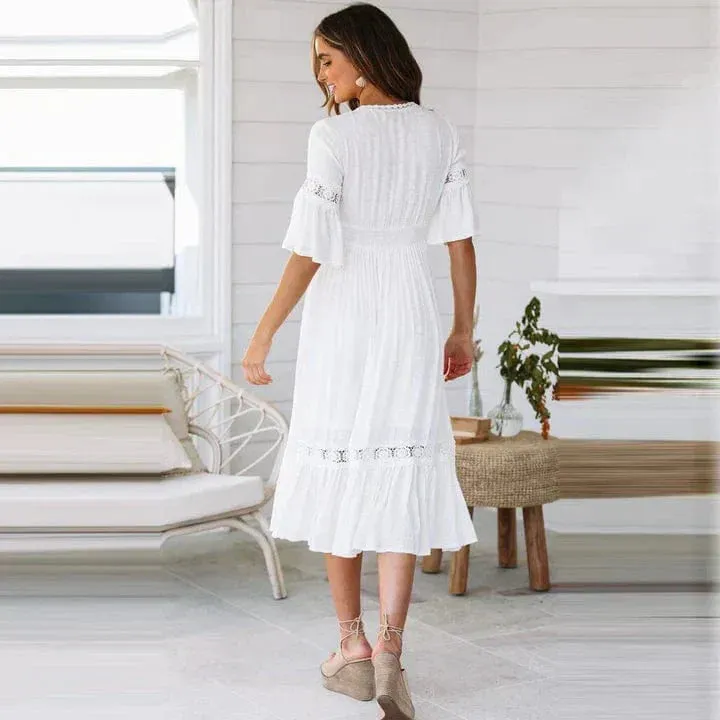Maris | Lace-Trim Dress