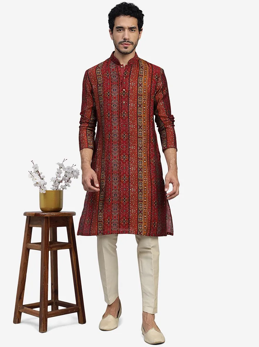 Maroon Kurta | The Kurta Company