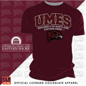 Maryland Eastern Shore | UMES |  ARCH LOGO Maroon Unisex Tees (DK)
