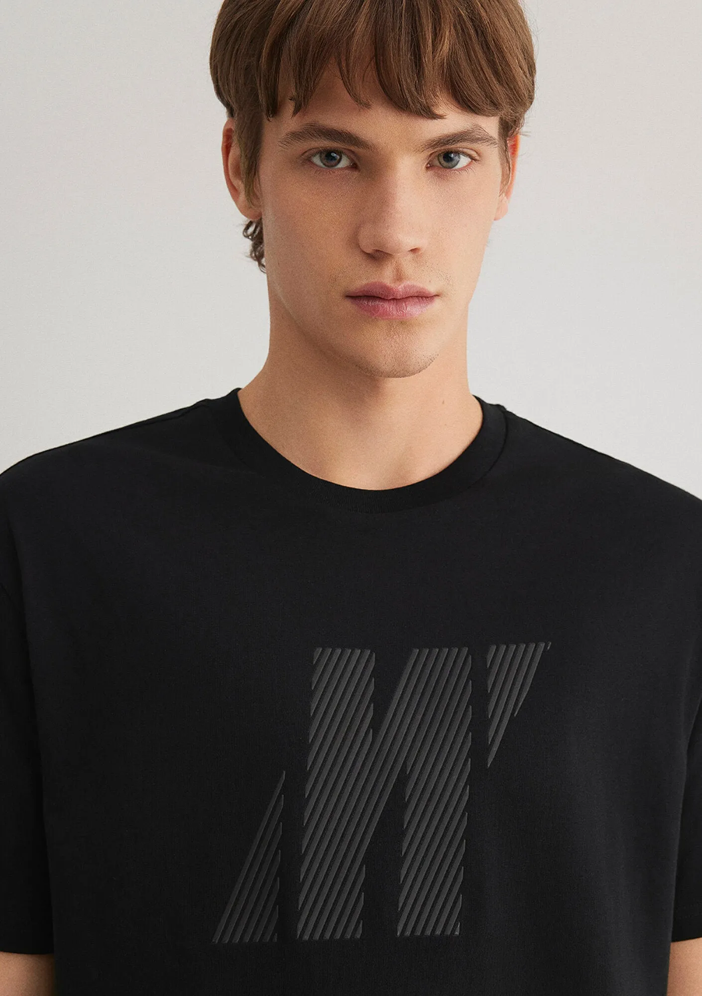 Mavi Pro Logo Printed Black T-Shirt