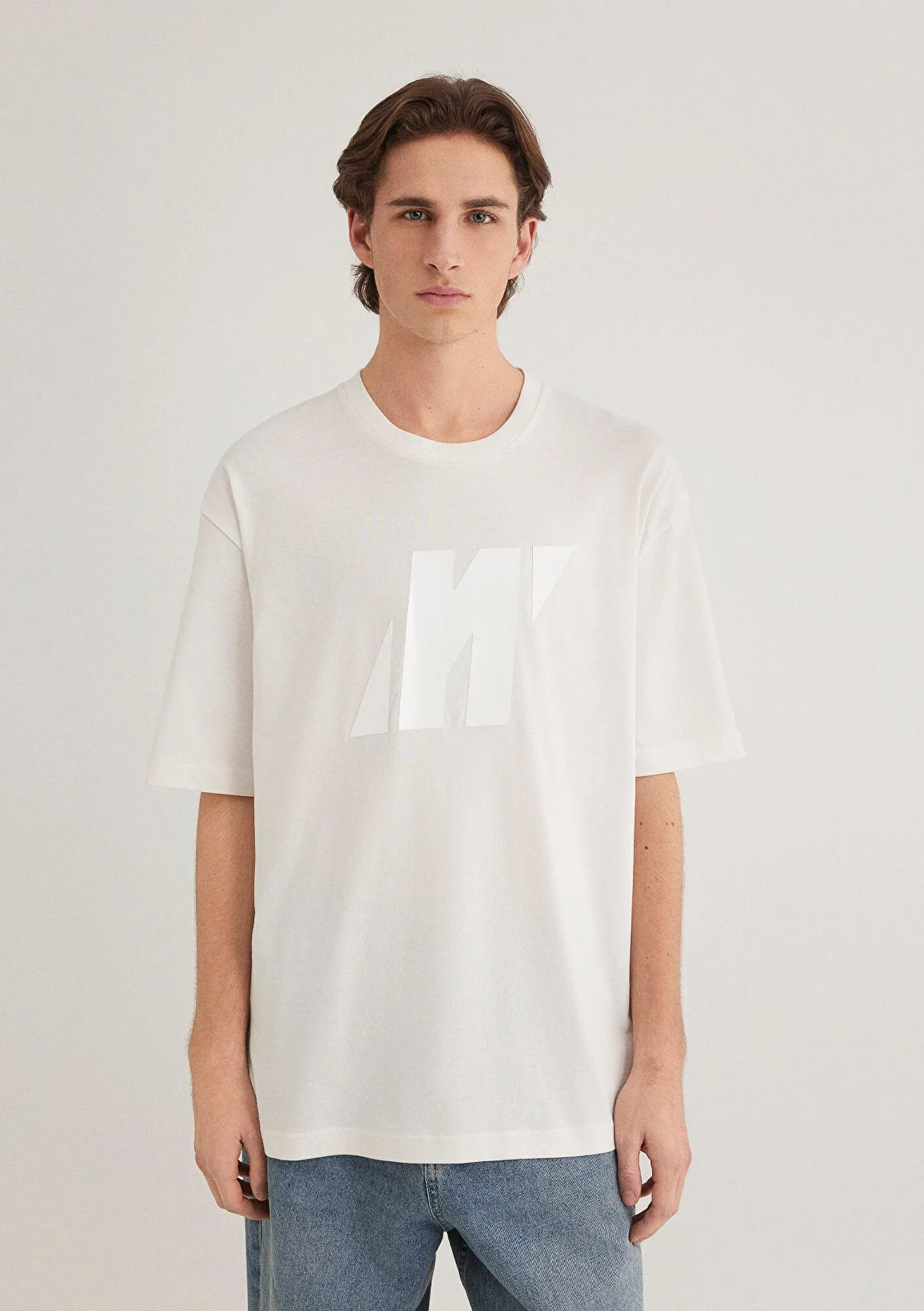 Mavi Pro Printed Ecru T-Shirt