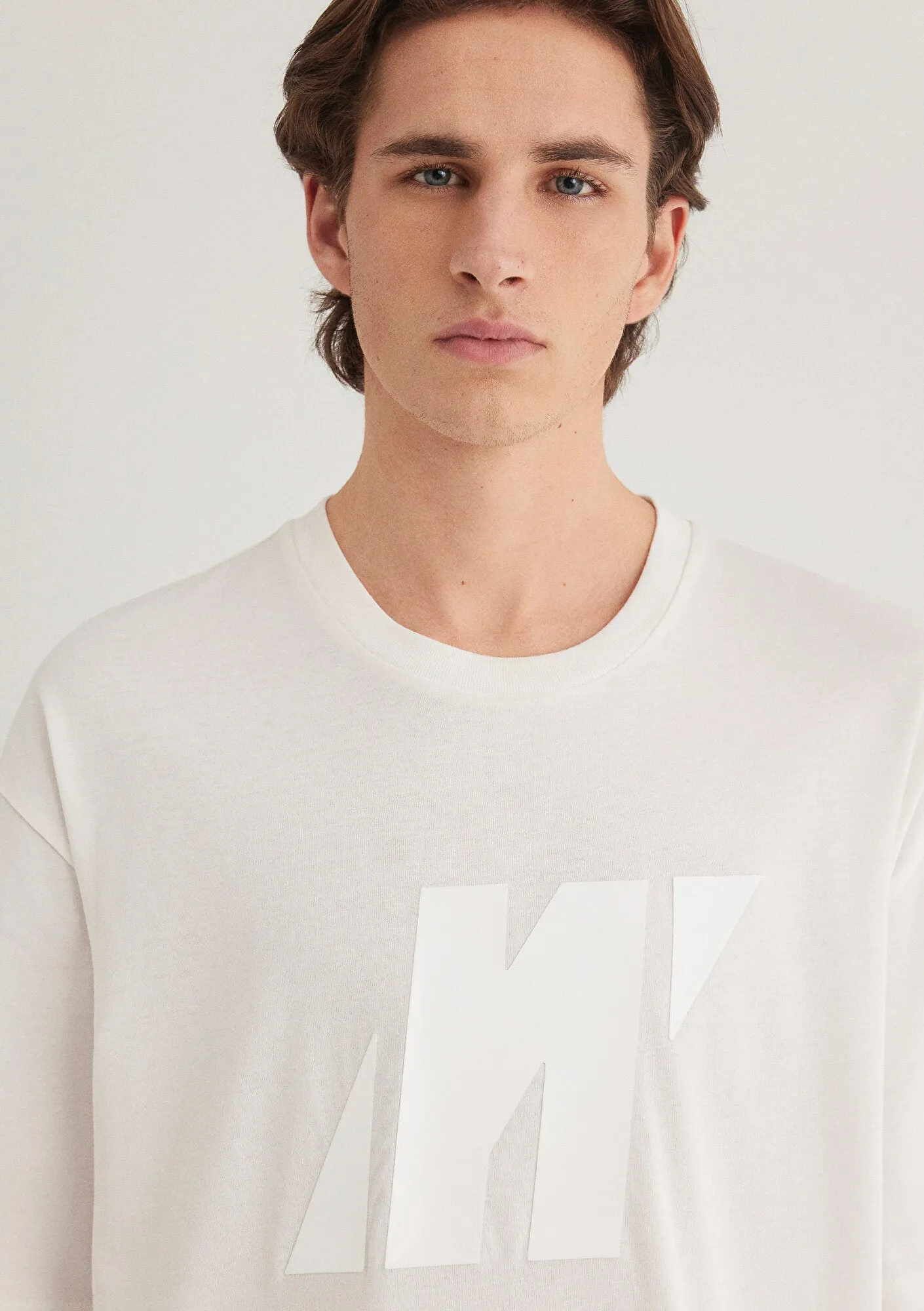 Mavi Pro Printed Ecru T-Shirt