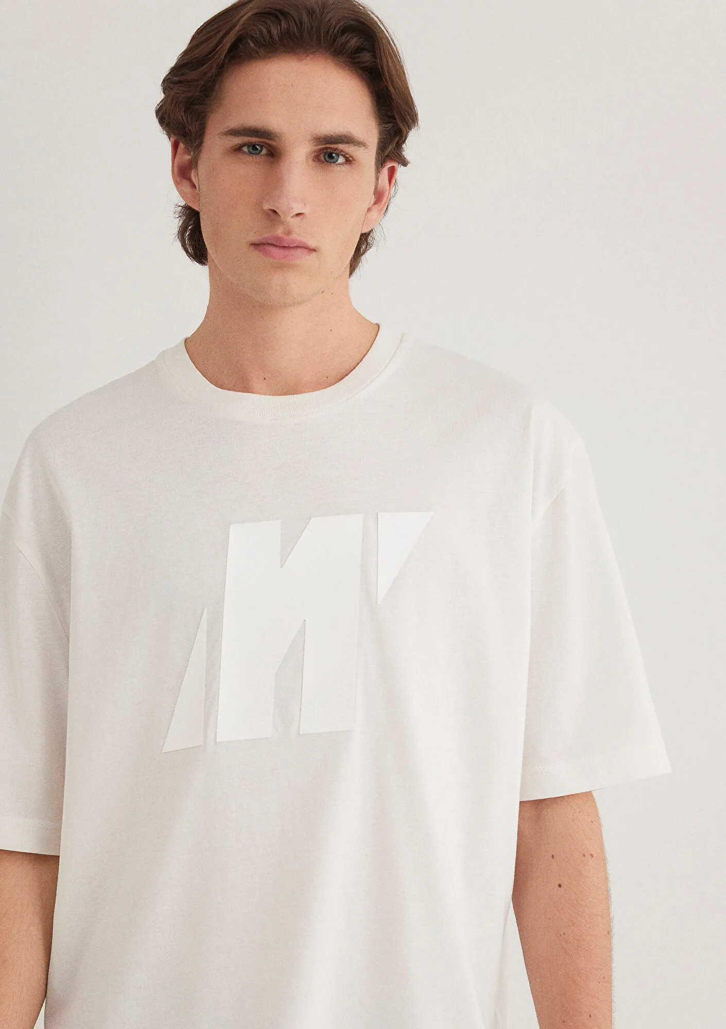 Mavi Pro Printed Ecru T-Shirt