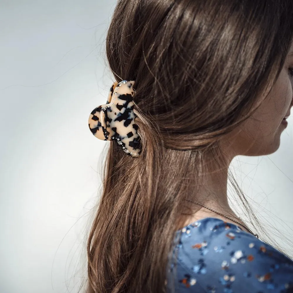 Medium Crystal Hair Claw Clip